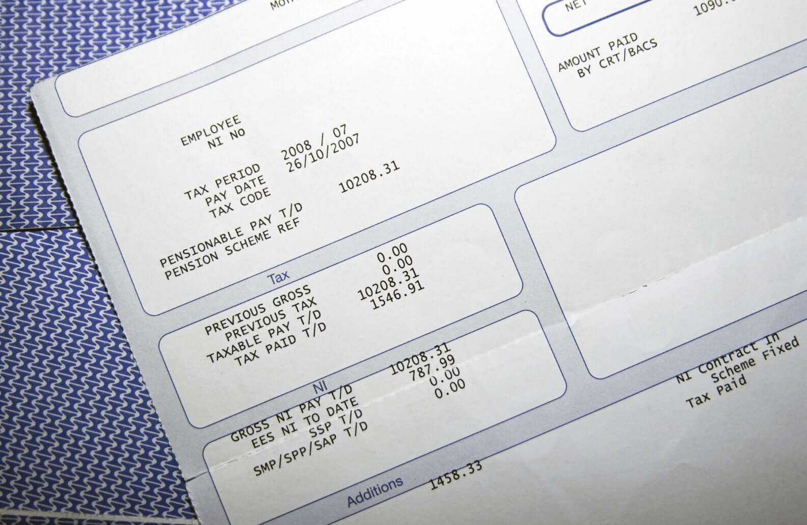 Pay Stub